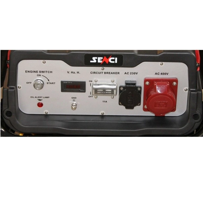 Бензинов генератор, с електрически стартер SENCI SC-10000TE, 8.5kW, AVR, 4-тактов, 16 CP